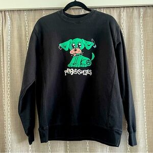 Pleasures Size Medium Black Crewneck Sweatshirt